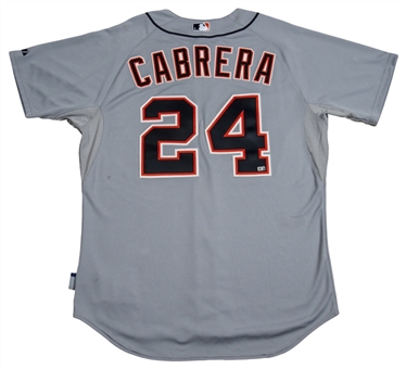 2013 Miguel Cabrera Game Used Detroit Tigers Road Photo Matched Jersey - MVP Season (MLB Authenticated)